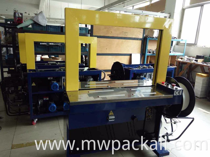 Automatic carton box strapping machine/Automatic PP belt binding machine/strapping machine to belt cartons